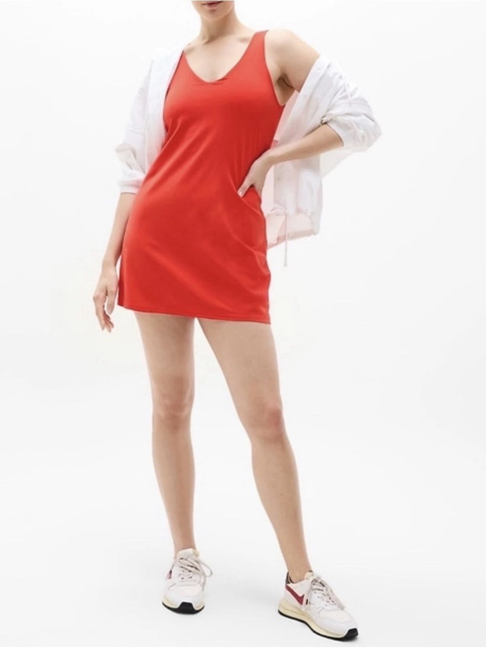 Athleta Transcend Dress Sport Summer Built Short Support M Medium Sport Travel